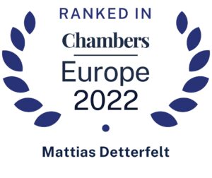 Setterwalls Chambers Europe 2022 Mattias Detterfelt